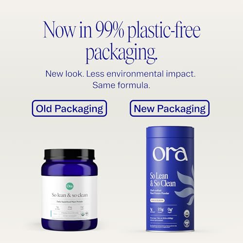 Ora Organic Plant-Based Protein Powder - 23g Protein for Women and Men - Vanilla Flavor 20 Servings, Vegan, Clean Protein, Third-Party Tested, Gluten-Free - 20 Servings - Image 3