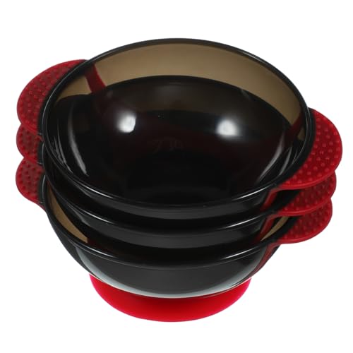 Beatifufu Hair Dyeing Oil Bowl Suction Cup Bowl for Professional Results Easy Clean Random Color