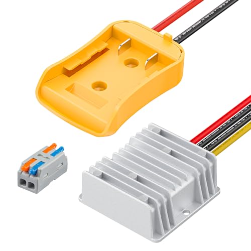 Image of Vibit 20V to 12V Step-Down Converter for Dewalt Battery Adapter 180W Buck