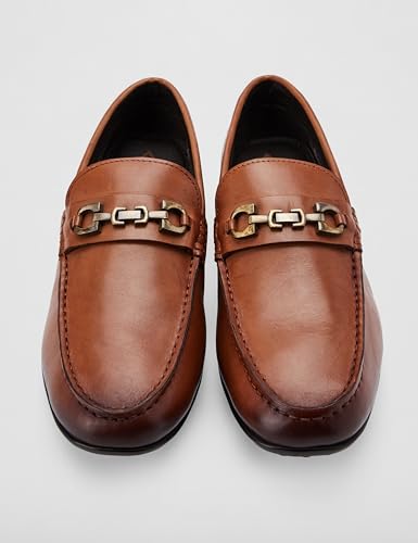 Image of Lee Cooper Men's LC7056E Leather Formal Shoes Tan 42EU