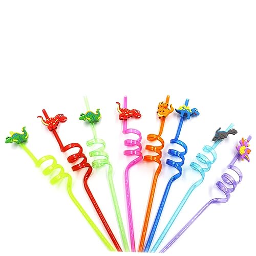NOLITOY 8 piezas de pitillos desechables de plástico coloridos miniatura 6