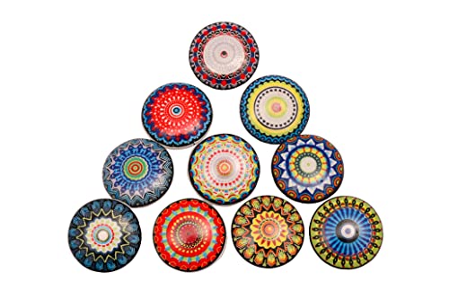 Xfer Lot de 10 boutons de porte en céramique, style vintage, motif fleurs (xfer couleur) Cover