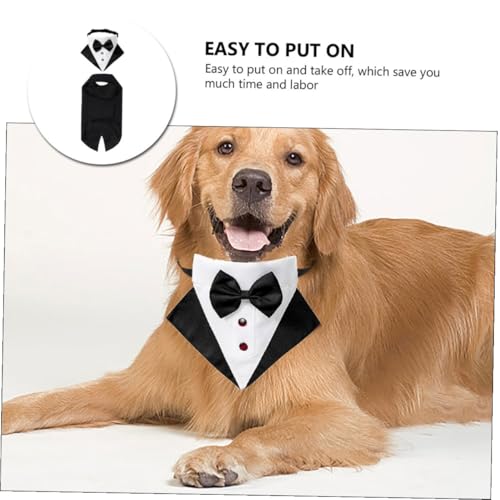Disfraz Formal para Perro BESPORTBLE Talla S Negro miniatura 5