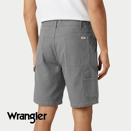 Wrangler Carpenter Shorts for Men Big and Tall, Heavyweight Durable Work Shorts with Utility Pockets, Mens Cargo Shorts Slate Grey - image 2