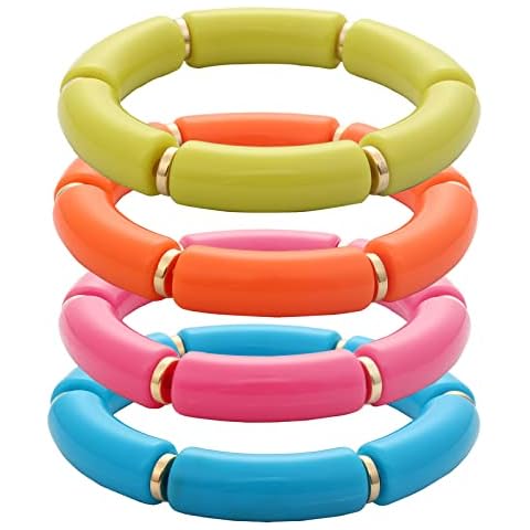 MythDone Chunky Bamboo Tube Bracelets Cover