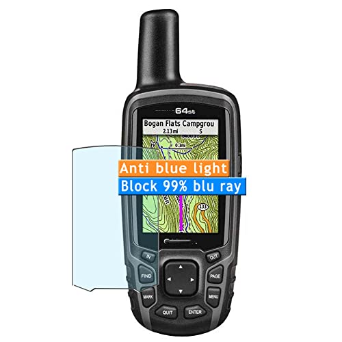 Vaxson 3-Pack Anti Blue Light Screen Protector, compatible with Garmin GPSMAP 64st 64 64s 64sc TPU Film Protectors Sticker [ Not Tempered Glass ]