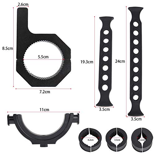 AUFER Universal Multifunctional Vehicle Mount Roll Bar Gun Rack Holder Water Drink Cup Holder Fit For Jeep Wrangler UTV Polaris RZR Ranger Can-Am Kawasaki roll bar tool mount