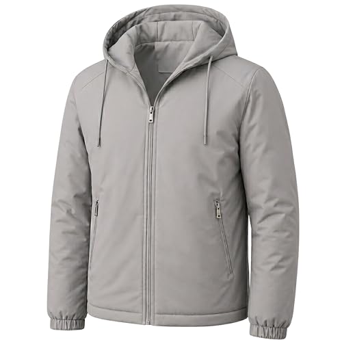 Image of Rain Jacket for Men Waterproof for Bike Riders with Adjustable Hood Along with Inner Pockets,Waterproof Raincoat with Polyester Jacket, Zipper Pockets & Elastic Cuffs For Bike, Travel & Daily Wear