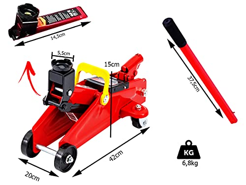 Macaco Hidráulico Jacaré 2Ton com Maleta 510085 Sparta