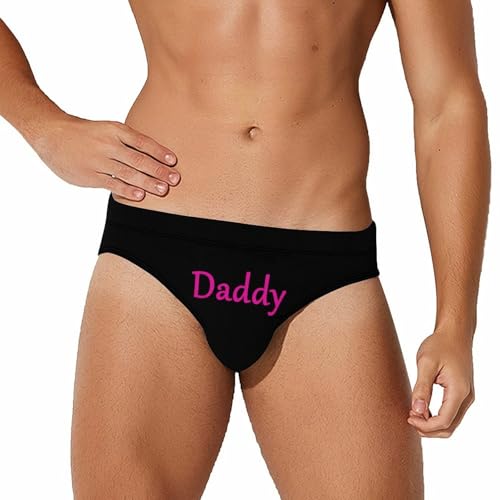 Gay Daddy Mens Swim Briefs Quick Dry Swim Trunk Bikini Underwear Swimsuit