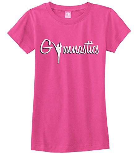 Threadrock Big Girls' Gymnastics Fitted T-Shirt