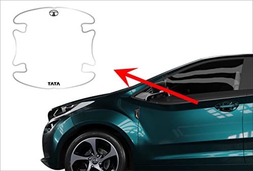 Image of 3D Gel Finish Car Door Transparent Handle Cup Scratch Guard Sticker Universal for Specific Brand (Pack of 2) (MRDRVAR) (ALTR0Z Panch Tatta) | Gel type