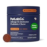 PetLab Co. Allergy & Immune Daily Probiotics for Dogs. Supports Yeast Production, Seasonal Allergies, Intermittent Itchiness, Gut & Digestive Health - 30 Chews for Small Dogs - Packaging May Vary