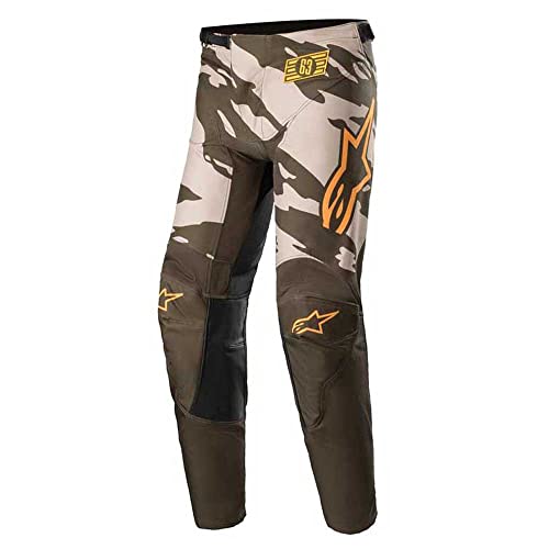 Alpinestars Youth Racer Tactical Pants Mltry/Sand Camo/Tange Sz 24 (3741222-6840-24)