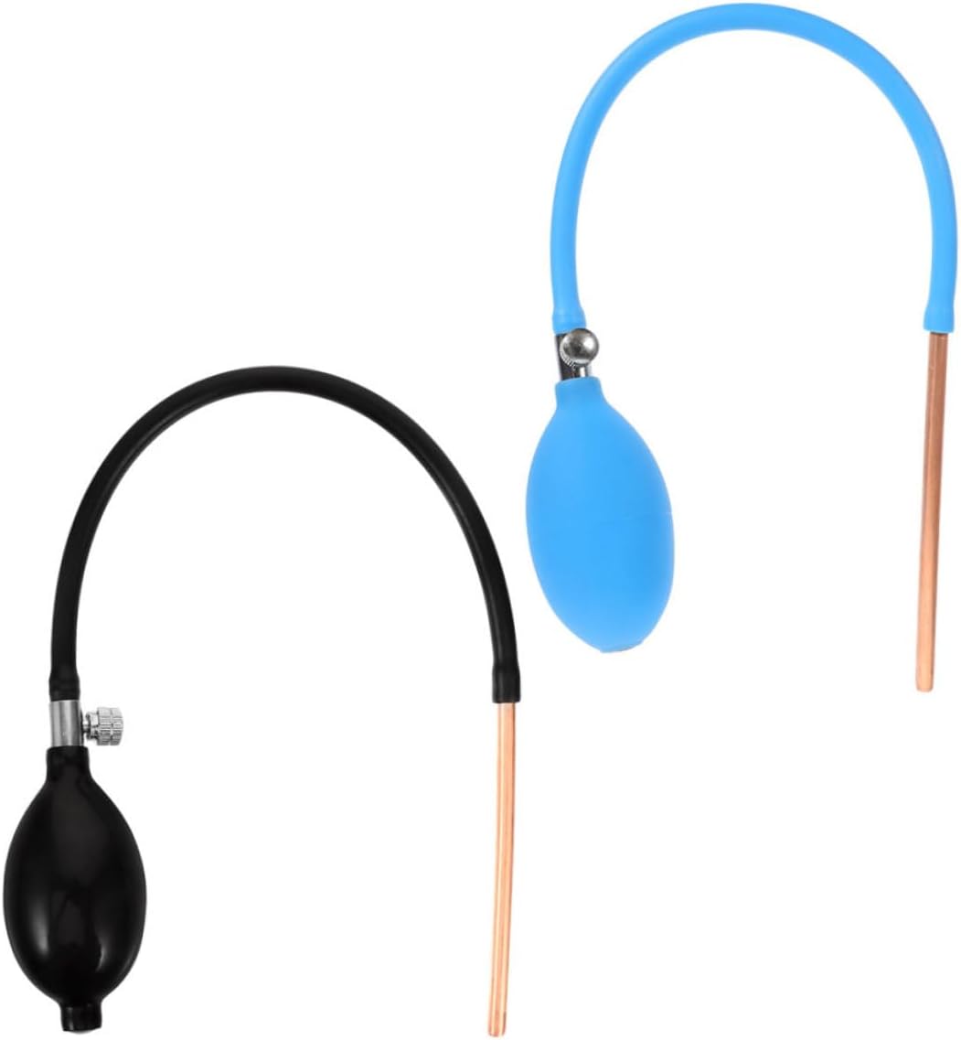 Unomor 2pcs Fondant Sugar Blowing Tool Sugar Blower Pump for Candy Making Art Blowing Kit Enhanced Shaping