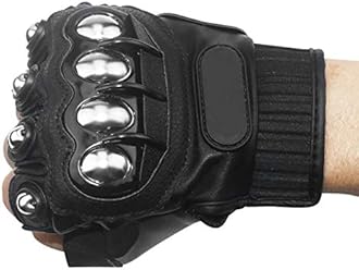 Steel Outdoor Knuckle Motorcycle Motorbike Powersports Safety Gloves (XX-Large, Touch Screen)