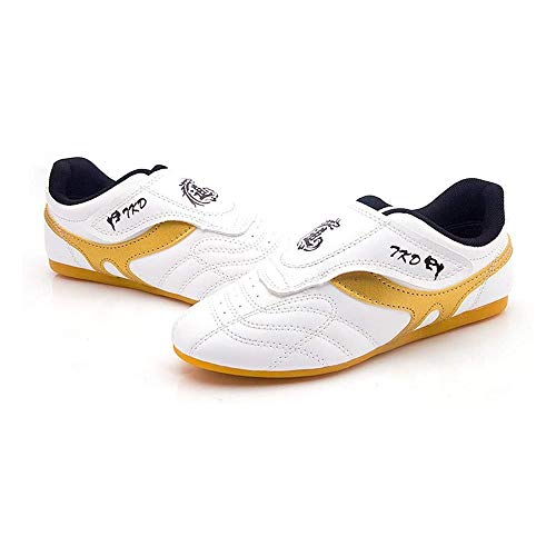 Meng Zapatillas De Taekwondo Antideslizantes Zapatos De Artes Marciales (Color : White, Size : 35)
