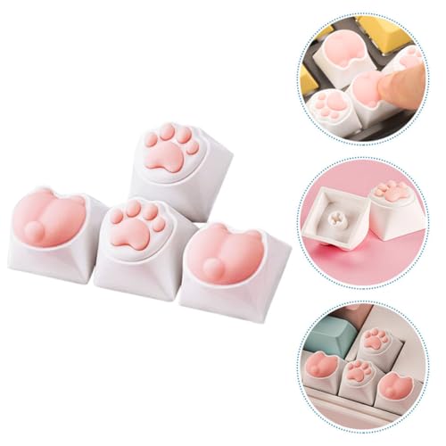 Teclas de silicona de pata de gato para personalizar tu teclado mecánico de PC 7