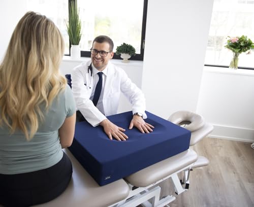 Generic - Massage Table Cushion: Maternity Care. Breast and Belly Support. Chiropractic. Acupuncture. High-Density Foam Pad. Navy Blue. BACH Bone. Marernity Comfort.