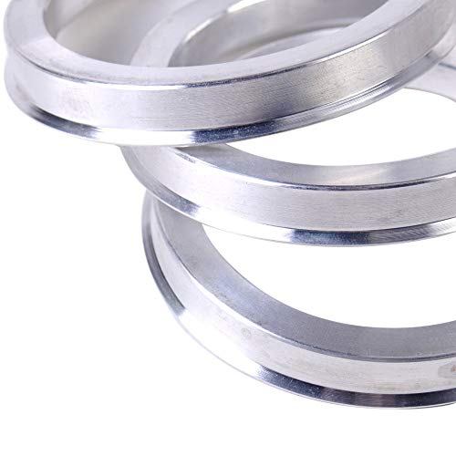 Image of ZHTEAPR 4pc Wheel Hub Centric Rings 72.6 to 56.1 - OD=72.6mm ID=56.1mm - Aluminium Alloy Wheel Hubrings 56.1 to 72.6