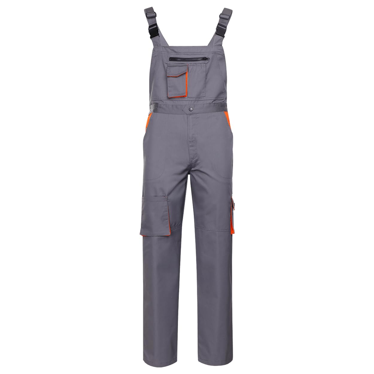 Stenso DM Salopette De Travail Homme - Salopette Homme Avec Poche Poitrine Pour Téléphone Portable, 2 Poches Avant, 2 Poches Cargo, Bretelles Élastiques Réglables, Taille Élastique