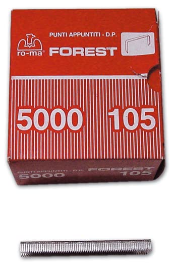 Punti 105 mm per Fissatrice Rocama 10 e Tecnica 110 e Fissatrici Maurer 5000 Pz