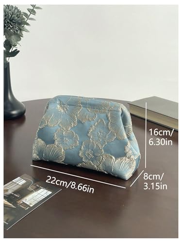 GORGLITTER Women's Evening Bags Wedding Clutch Purse Party Formal Cocktail Floral Satin Clutches Handbag2