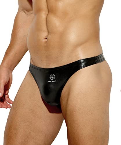 Casey Kevin String Tanga Männer PU Leder Slip Sexy Unterwäsche Herren