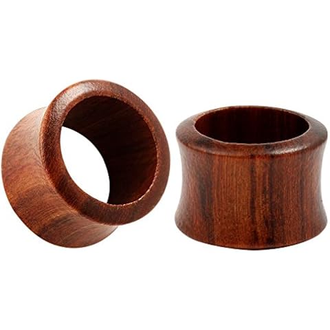 KUBOOZ Red Sandalwood and Ebony Ear Plugs Cover