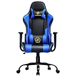 LUCKRACER Gaming Stuhl Bürostuhl Gamer Ergonomischer Stuhl die erneuerten befestigten...