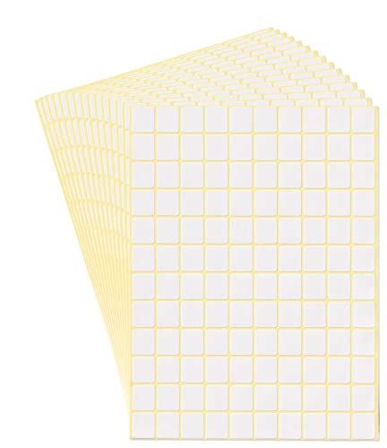 dealzEpic - Self-Adhesive Writable Blank Paper Label Stickers - 14x16mm