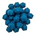 50pcs Biscay Bay Color 17mm Silicone Icosahedron Beads Silicone Pearl Beads Silicone Geometry Polygon Beads Mom Jewelry Necklace Making