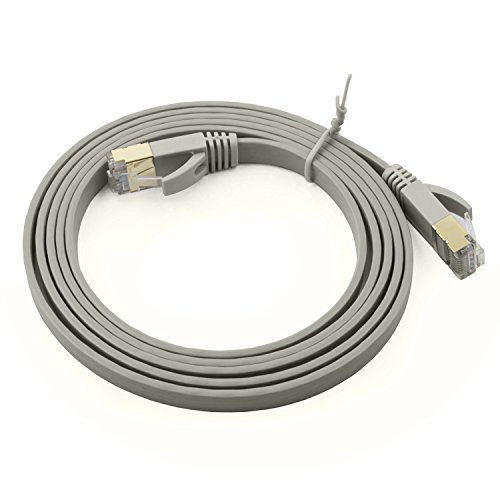Cable Ethernet Flat Buhbo Cat 7 3 ft STP RJ45 miniatura 3