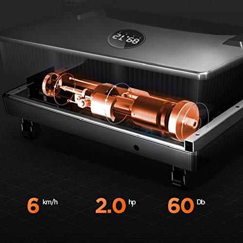 Image of Electric eadmill, Mote ntrol rtable eadmill, der sk rkout nning Chine, th cm de ead lt, Stallation-Free, r me /Office /Gym