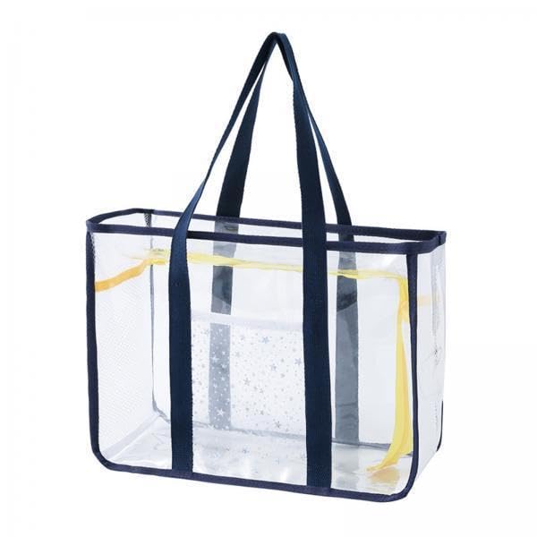 3xClear Tote Bag Gym Bag Female PVC Beach Tote for Swimming Working Sports Game Dark Blue|Clothing, Shoes & Accessories | Womens Handbags & Bags-image-39