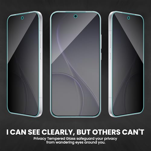 Image of ArmourPro Anti-Spy Privacy Tempered Glass for Oppo Reno 15 Pro Mini - Anti Peeping Screen Protector, Edge to Edge Full Coverage, 9H Hardness, Easy Installation Kit | Pack of 2