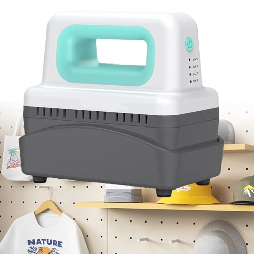 Prensa de calor manual para gorras, mini portátil miniatura 1