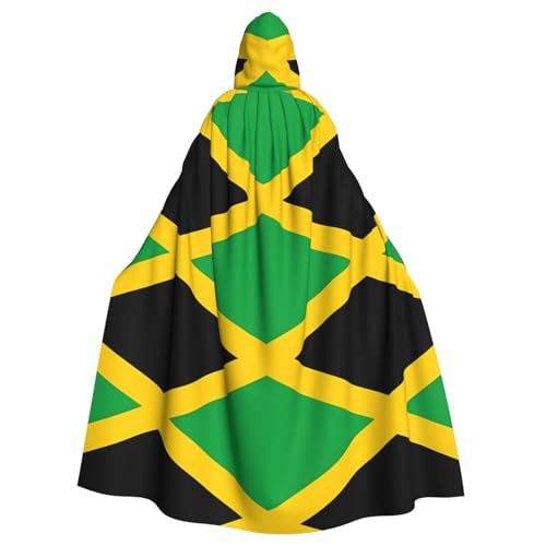 Veste à capuche drapeau Jamaïque pour adulte - Cape longue de fête unisexe