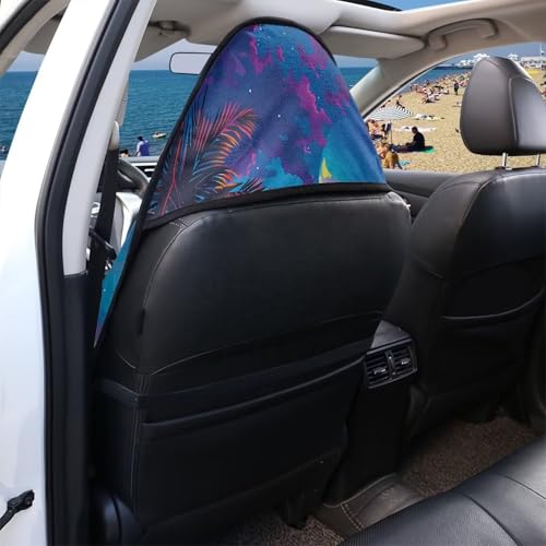 Image of Sunset Car Seat Towel Cover Fashion Auto Interior Waterproof Soft Auto Seat Covers Anti-Slip Vehicle Seat Protector Universal Size Fit for Most Cars SUVs Trucks Vans