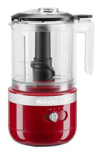 KitchenAid Hachoir sans fil - Bol de 1,18 L sans BPA - 2 Vitesse et mode impulsion - 4 accessoires...