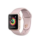 Apple Watch Series 3 Reloj Inteligente Oro OLED GPS (satélite) - Relojes Inteligentes (OLED, Pantalla táctil, GPS (satélite), 18 h, 26,7 g, Oro)