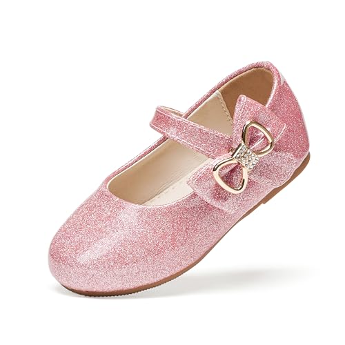 Image of Felix & Flora Toddler Flower Girl Dress Shoes - Baby Girl Ballet Mary Jane Flats for Party School Wedding
