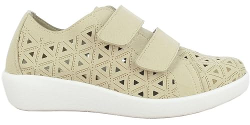 Doctor Cutillas 38466 Herrskor med kardborreband, Platina, 37 EU