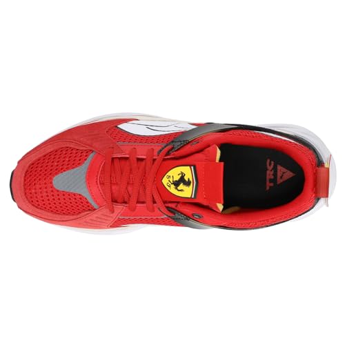 PUMA Mens Scuderia Ferrari TRC Blaze Graphic Lace Up Sneakers Shoes Casual - Red4
