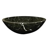 Yosemite Home Decor LINDA Marble Stone Topmount Classic Round Vessel Sink