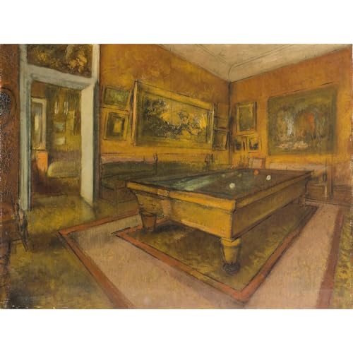 Impression Degas Salle de billard à Menil-Hubert ARTICULOZY 61x81 cm art mural
