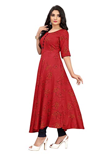 Image of M-FASHION Women's Rayon Regular Kurti