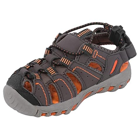 festooning Boys Girls Sport Water Sandals Closed-Toe Outdoor Summer Flats Orange Toddler Size 6 Cover