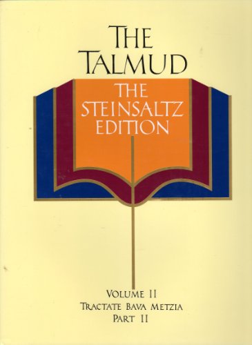 The Talmud, Vol. 2: Tractate Bava Metzia, Part 2, Steinsaltz Editon (English and Hebrew Edition)
