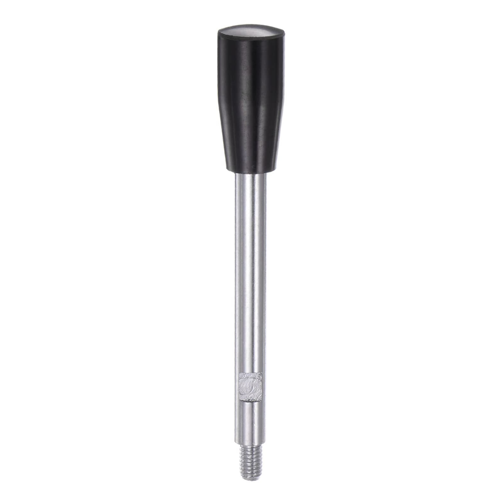 HARFINGTON Clamping Handles M6 Thread 115mm (4.5") Length Chrome Plated Revolving Crank Handle Grip Handwheel Screw Stem for Lathe Machine